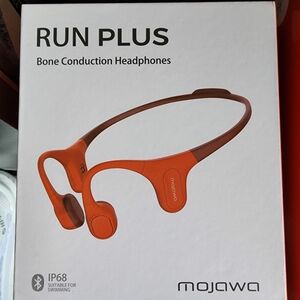 Run Plus Bone Conduction Headphones  New In Box! Waterproof. 3 Colors!